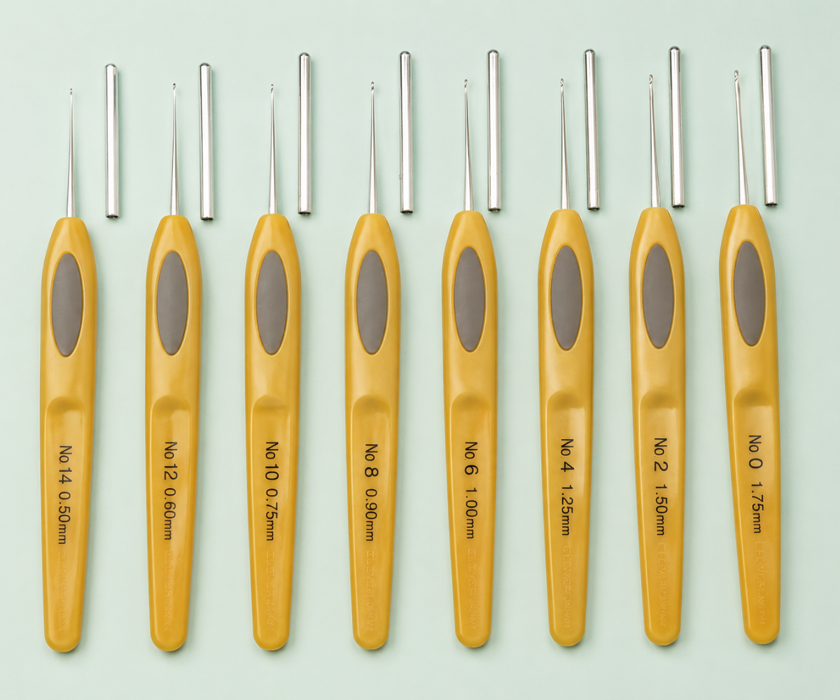 Clover Soft Touch Steel fine crochet hook | Budetex